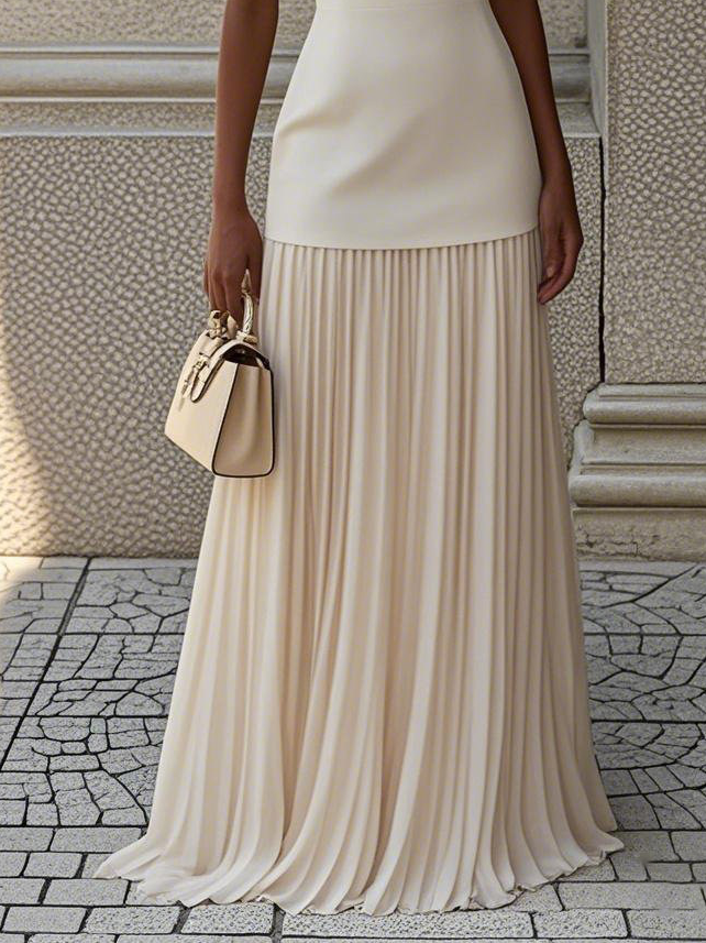 Vayla - Boat Neck Sleeveless Dress