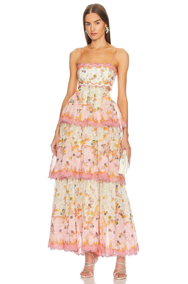 Laurel - Elegant Tiered Maxi Dress