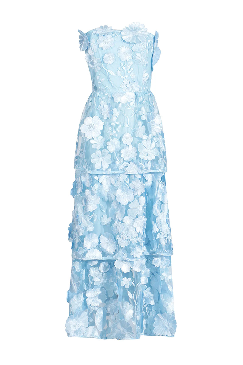 Zarela - Elegant Midi Flower Dress