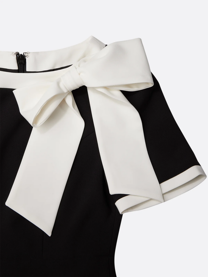 Zaria - Bow Short Sleeve Dress