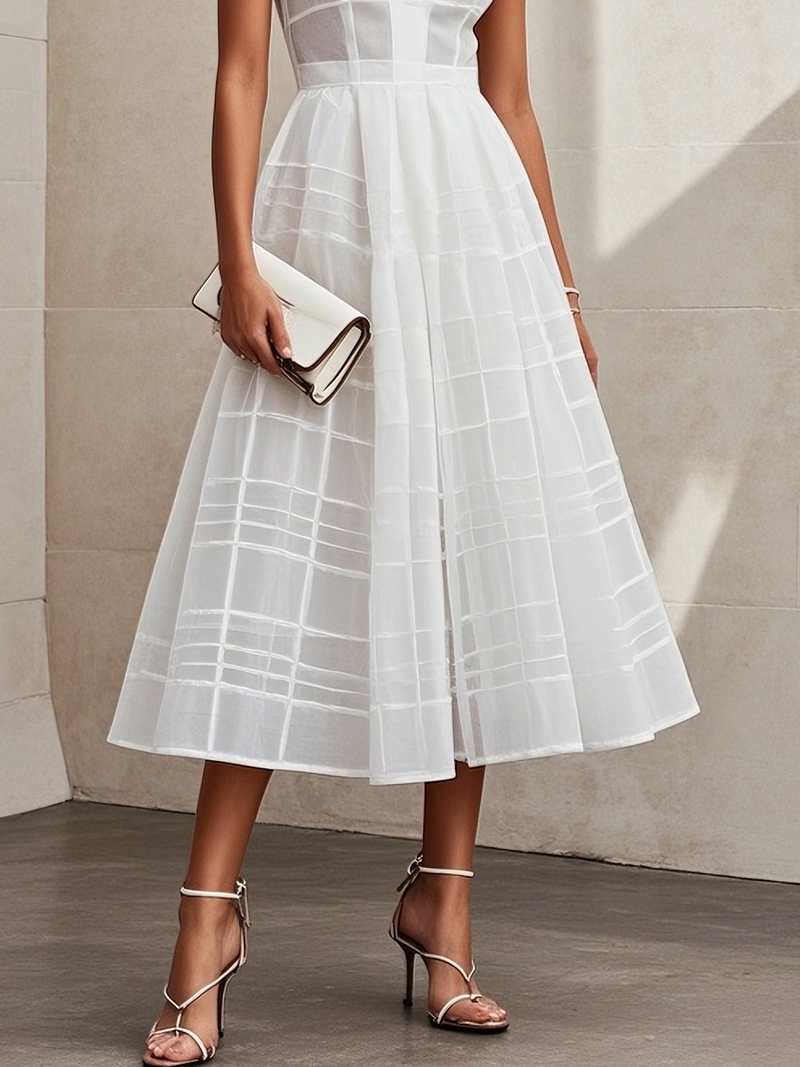 Lyra - Sleeveless A Line Midi Dress