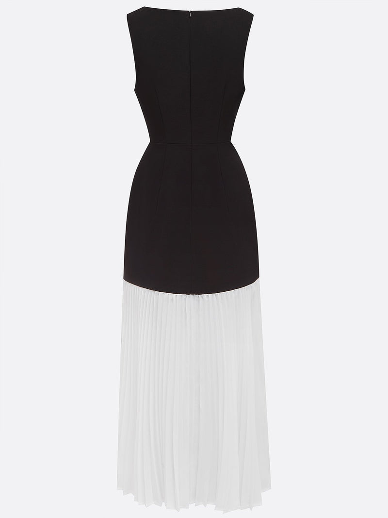 Aaliyah - Pleated Floral Classical Dress