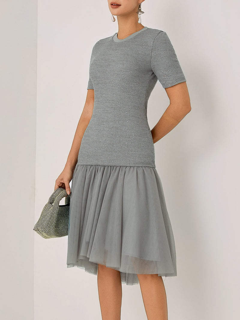 Gregoria - Knit Crew Midi Dress