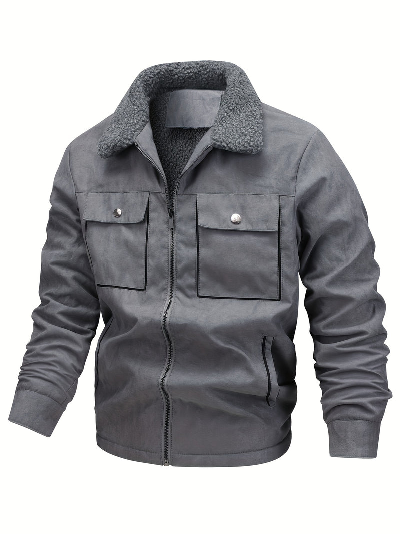 Jonas - Fleece Lining Fur Coat