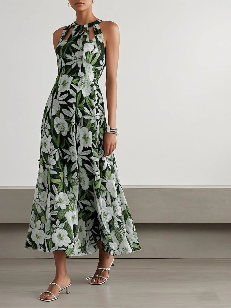 Giona - Green Floral Maxi Dress