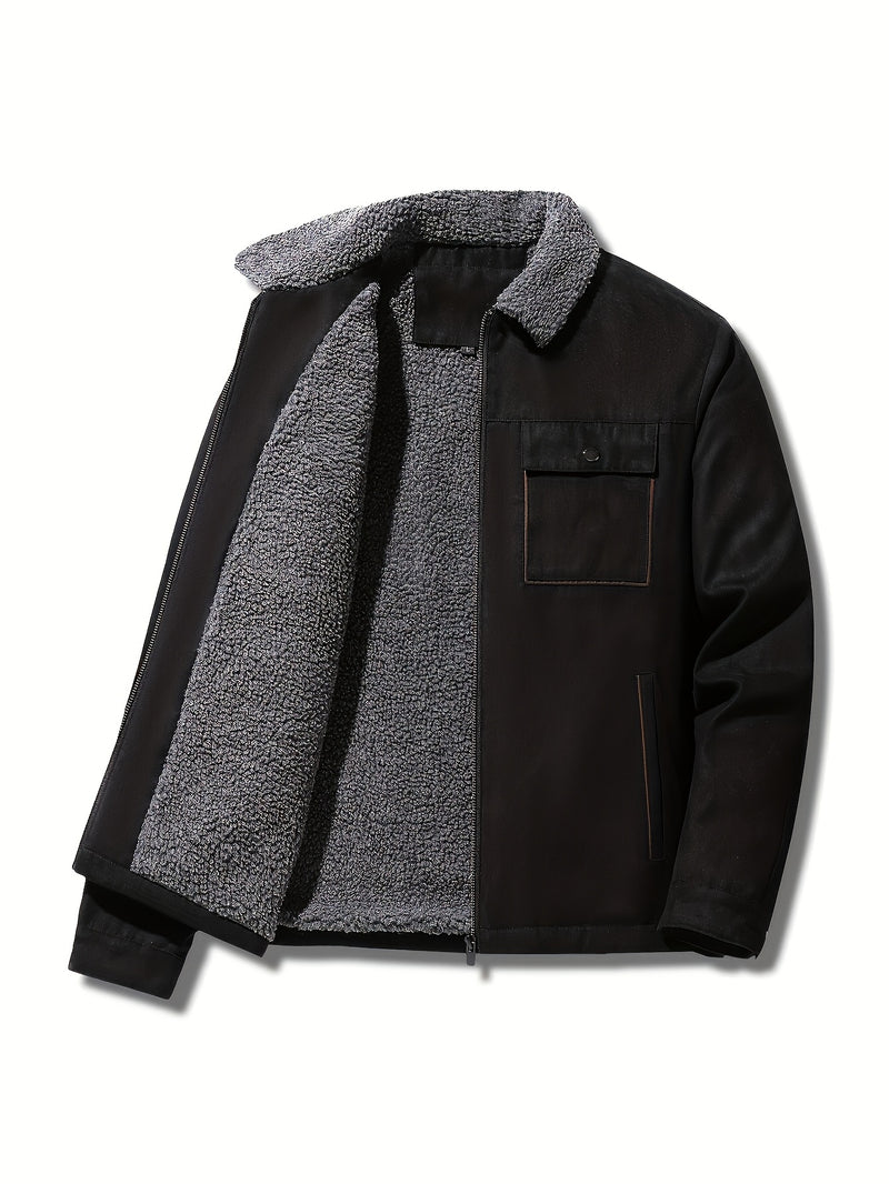 Jonas - Fleece Lining Fur Coat