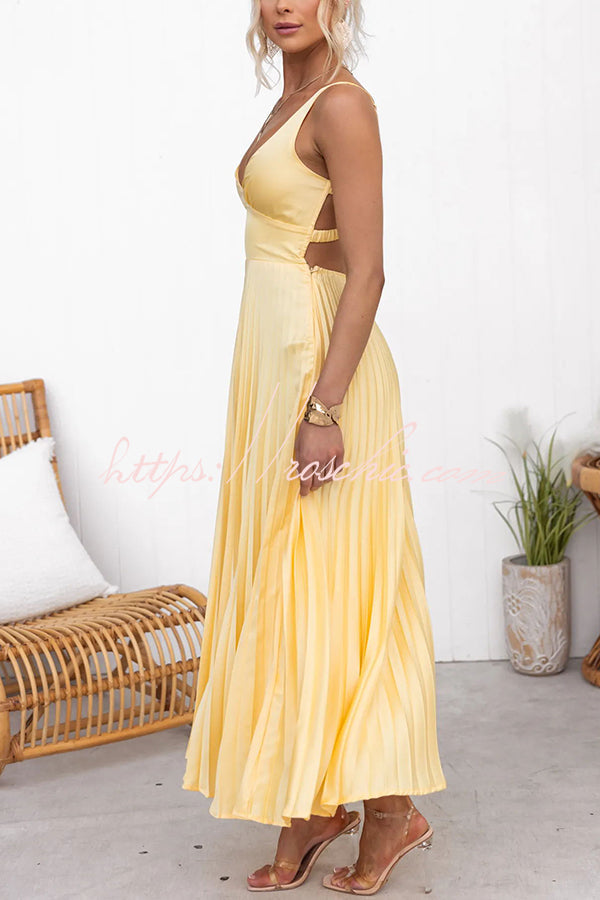 Soleil - Stunning Pleated Maxi Dress