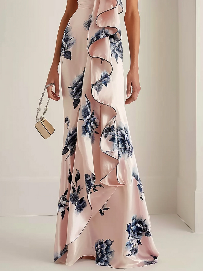 Serelise - Floral Ruffled Maxi Dress