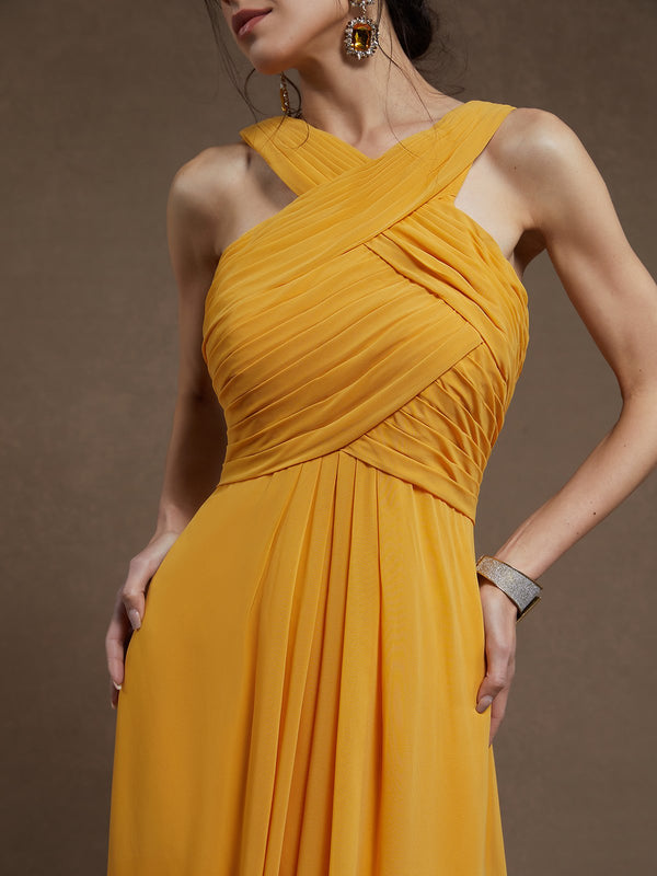 Solia - Luxe Pleated Maxi Dress