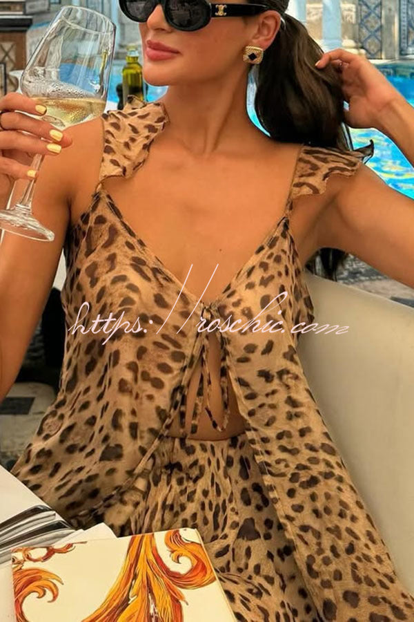 Amarisse - Immerse Vacation Leopard Top Set