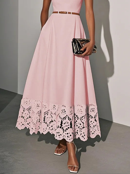 Carllota - Classic Lace Sleeveless Dress