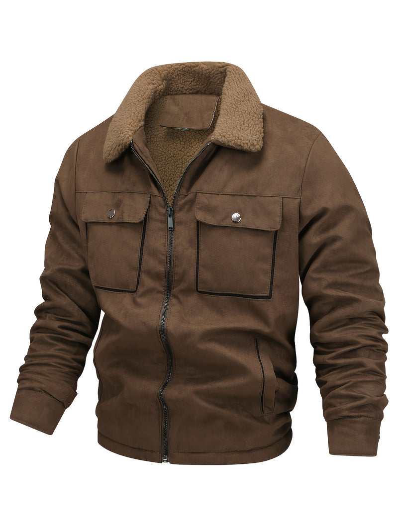 Jonas - Fleece Lining Fur Coat