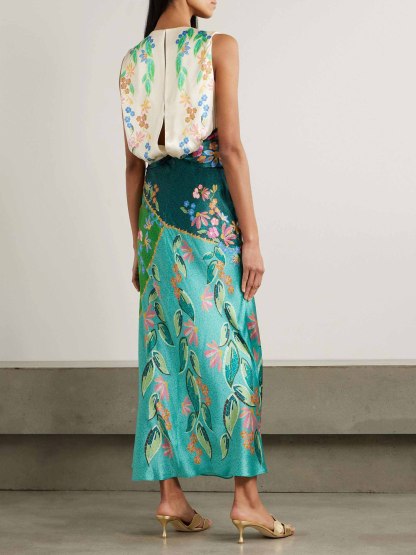 Nicolette - Exquisite Draped Floral Dress