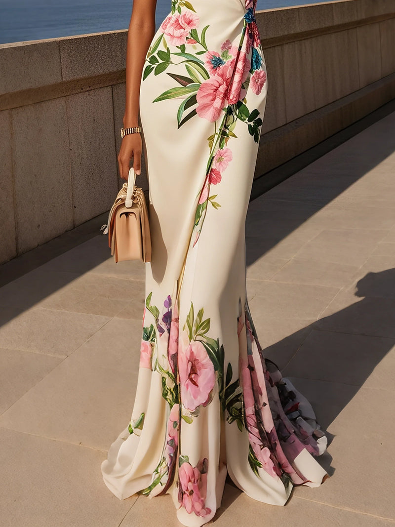 Analeia - Cross Floral Wrap Dress