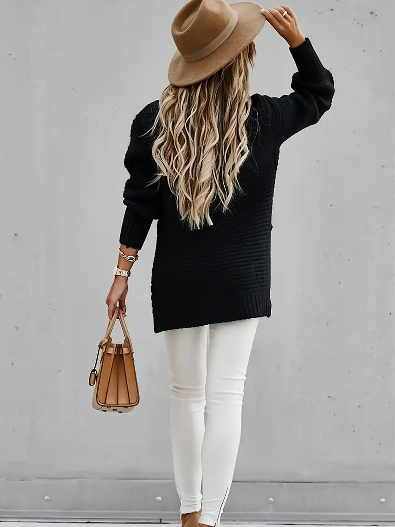 KATE | Warm Textured Knit Sweater