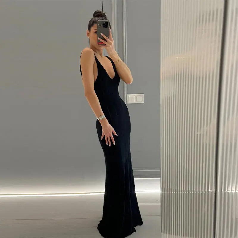 Bryony | Sleeveless Long Dress