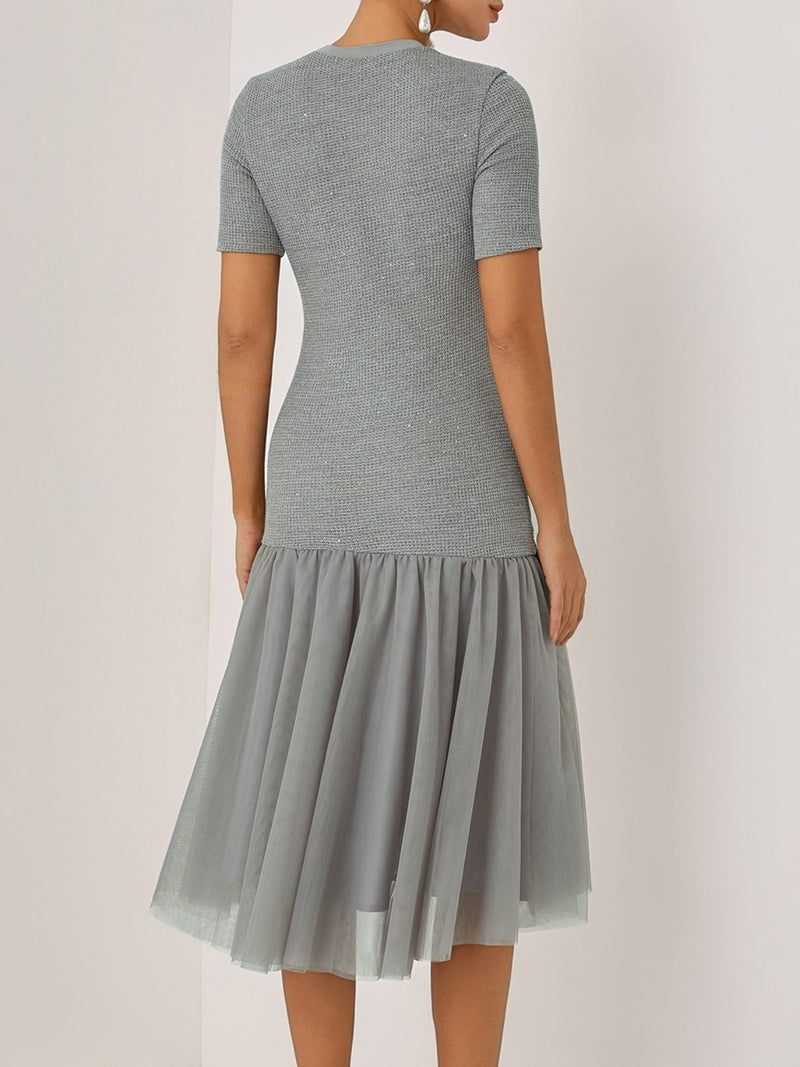 Gregoria - Knit Crew Midi Dress
