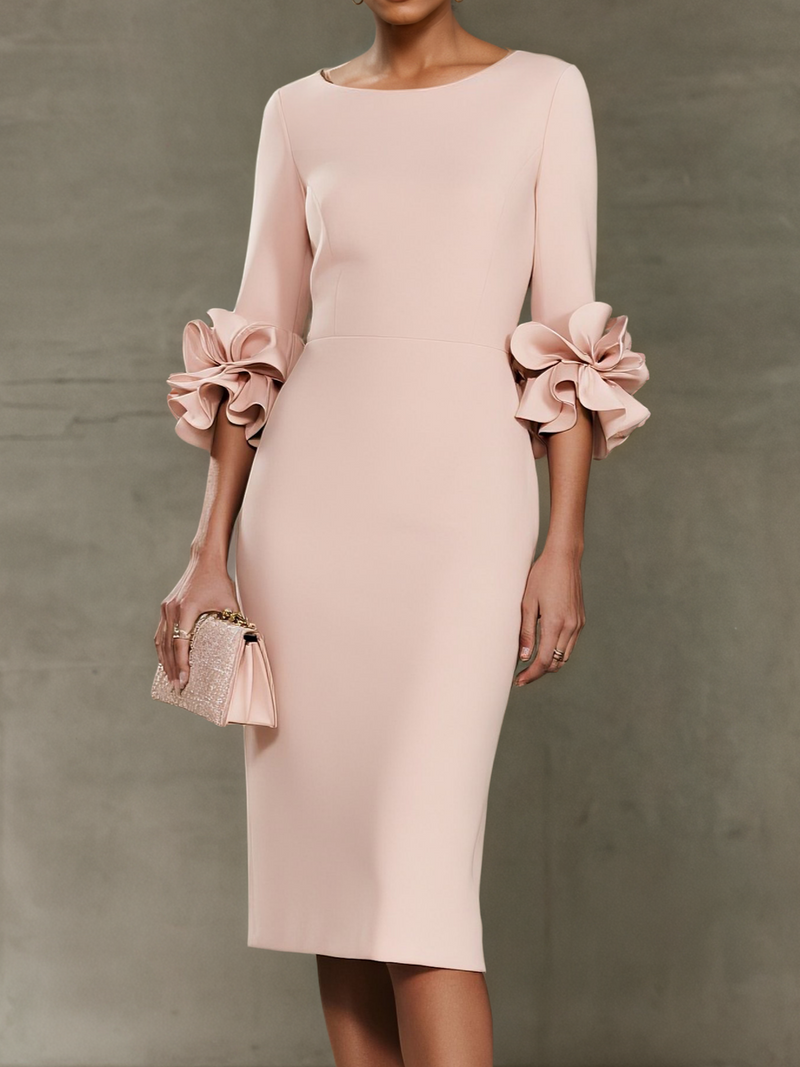 Lucazia - Classic Floral Midi Dress