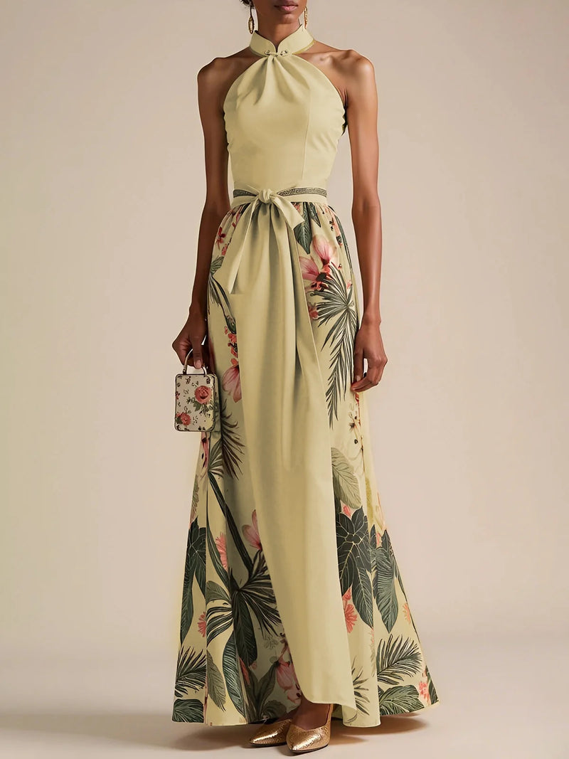 Avanie - Classic Bow Halter Dress