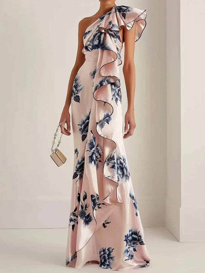 Serelise - Floral Ruffled Maxi Dress