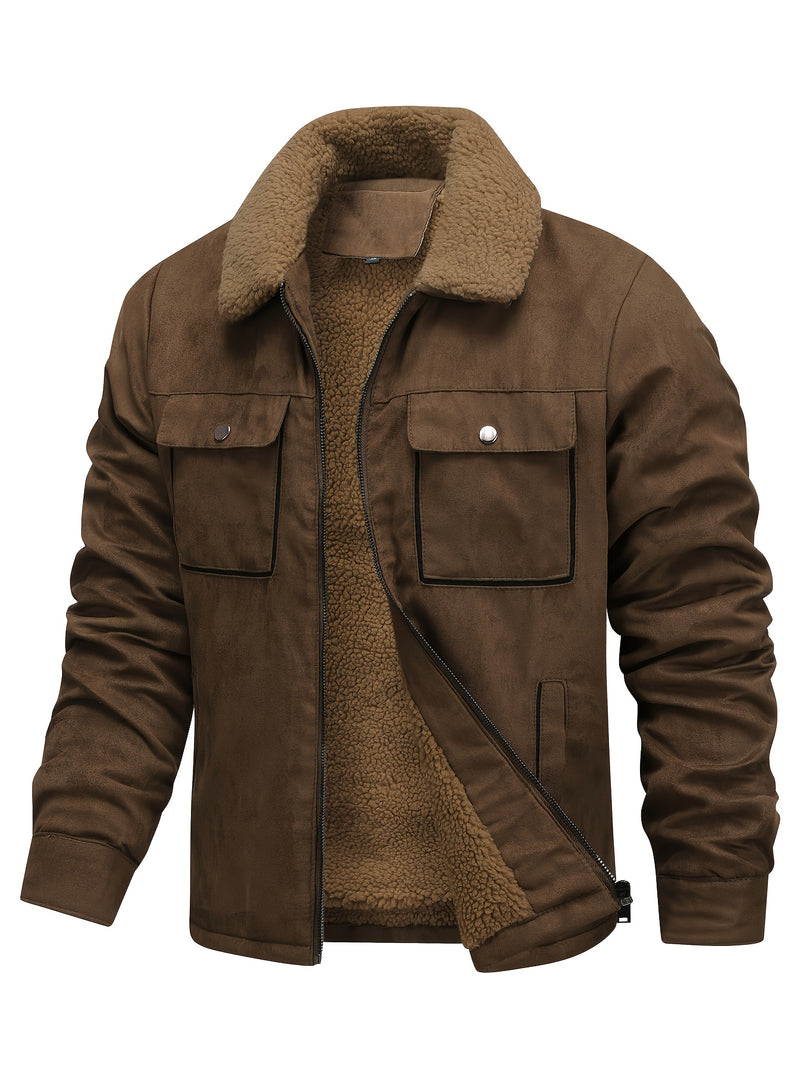 Jonas - Fleece Lining Fur Coat
