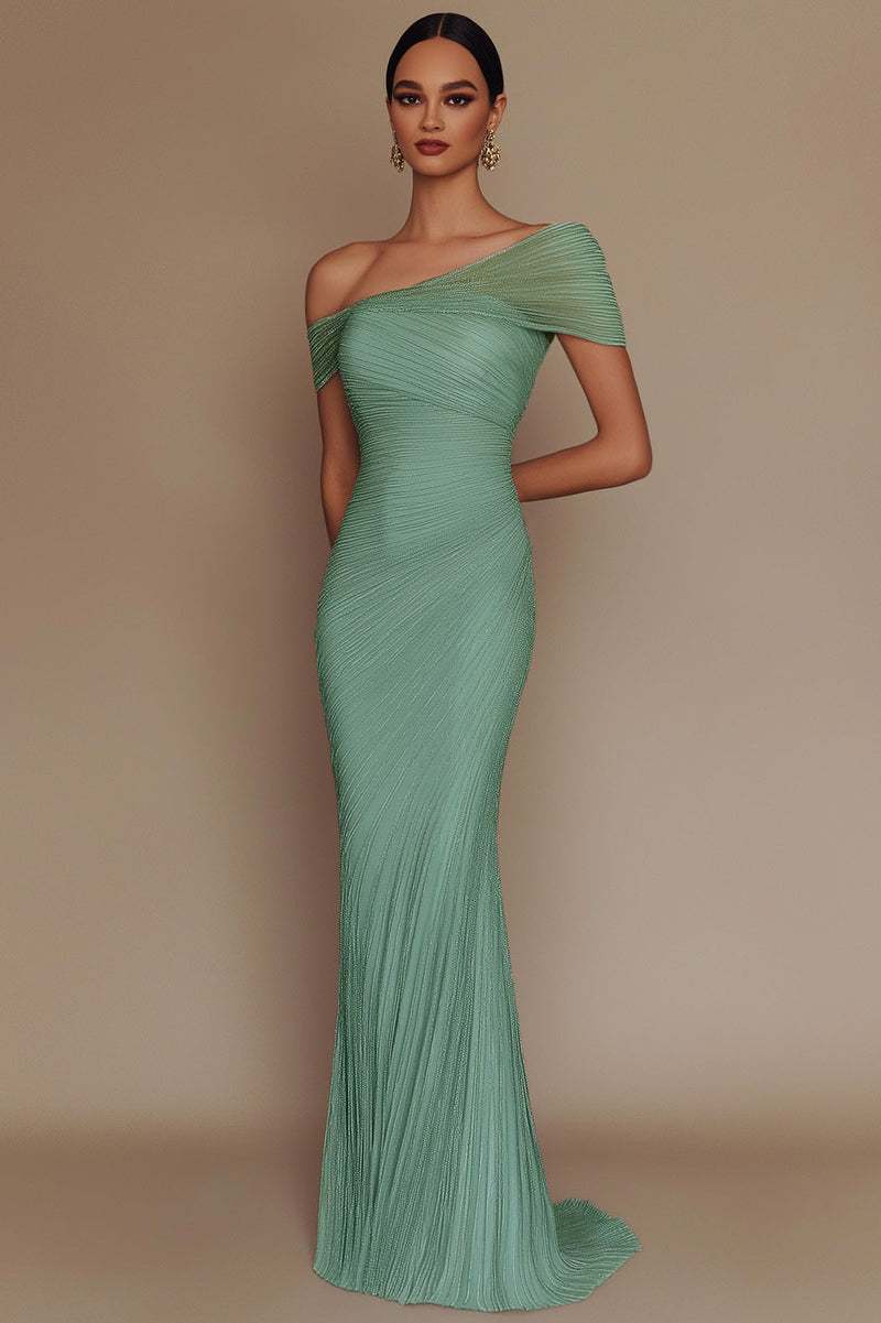 Nova - One Shoulder Glitter Dress