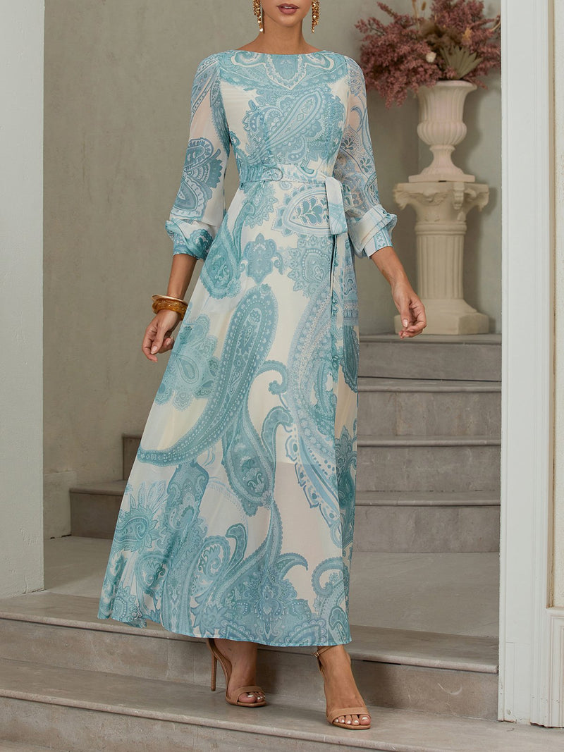 Solia - Floral Chiffon Maxi Dress