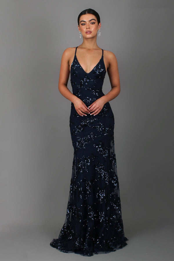 Elden - Sequin Backless Maxi Dress