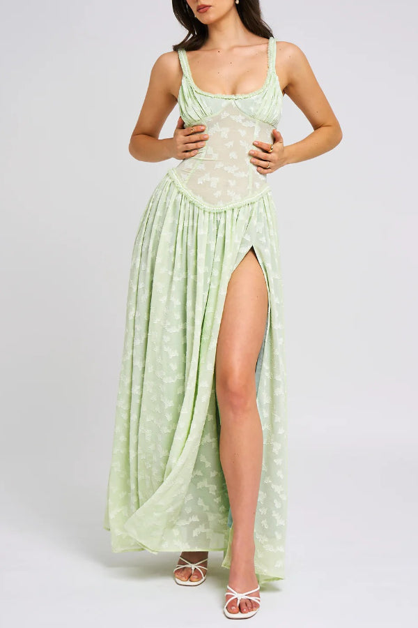Ulissa - Jacquard Textured Maxi Dress