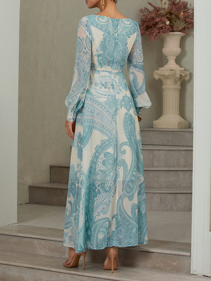 Solia - Floral Chiffon Maxi Dress