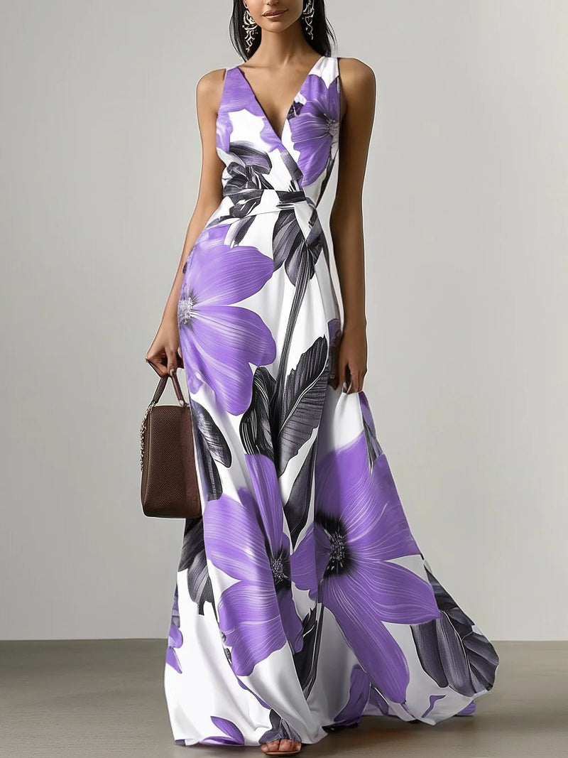 Olivia - Floral Classic Sleeveless Dress