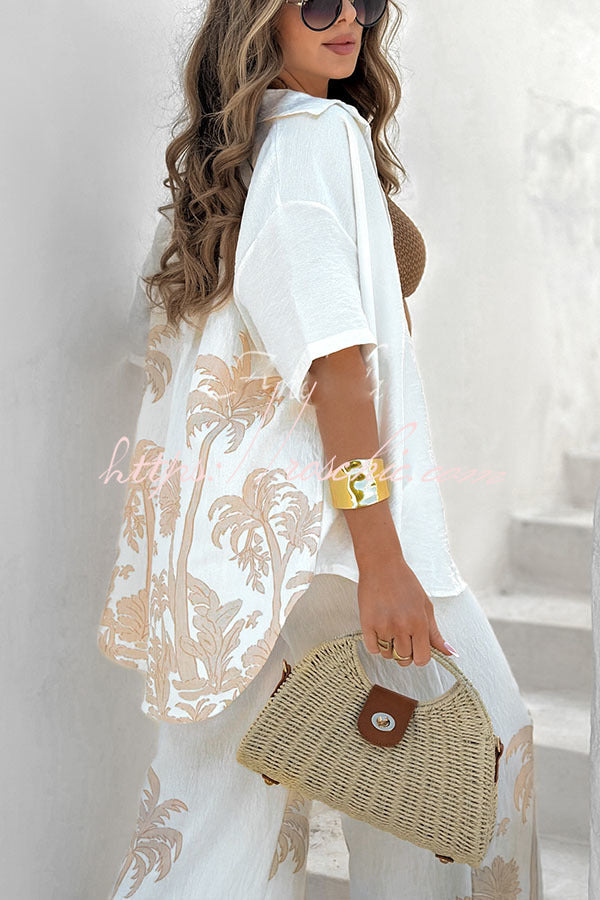 Naiomié - Coconut Linen Blend Top Set