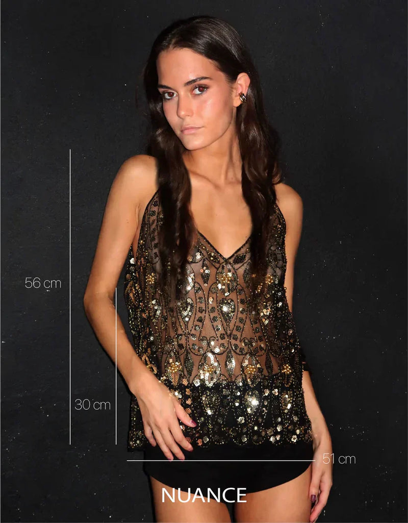 Blexa - Luxury embellishments top