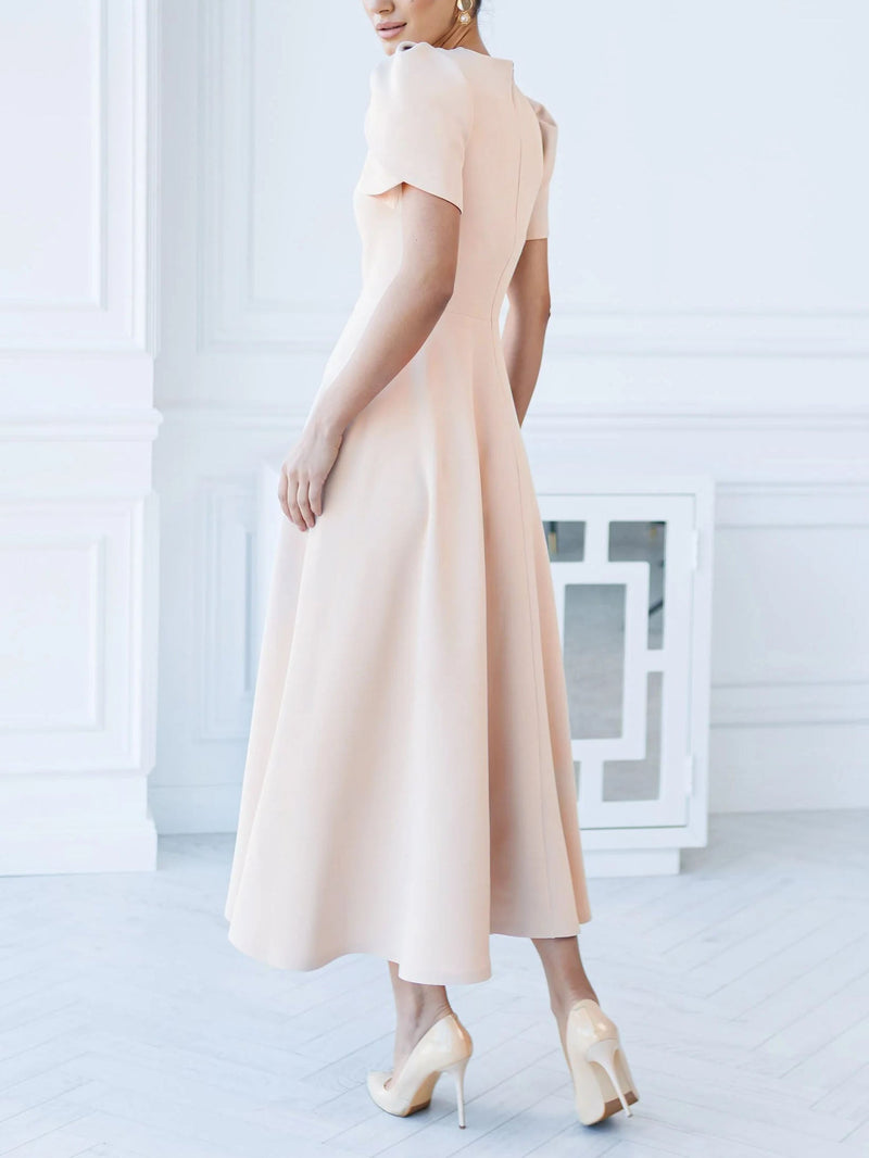 Lusifa - Elegant High Neck Dress