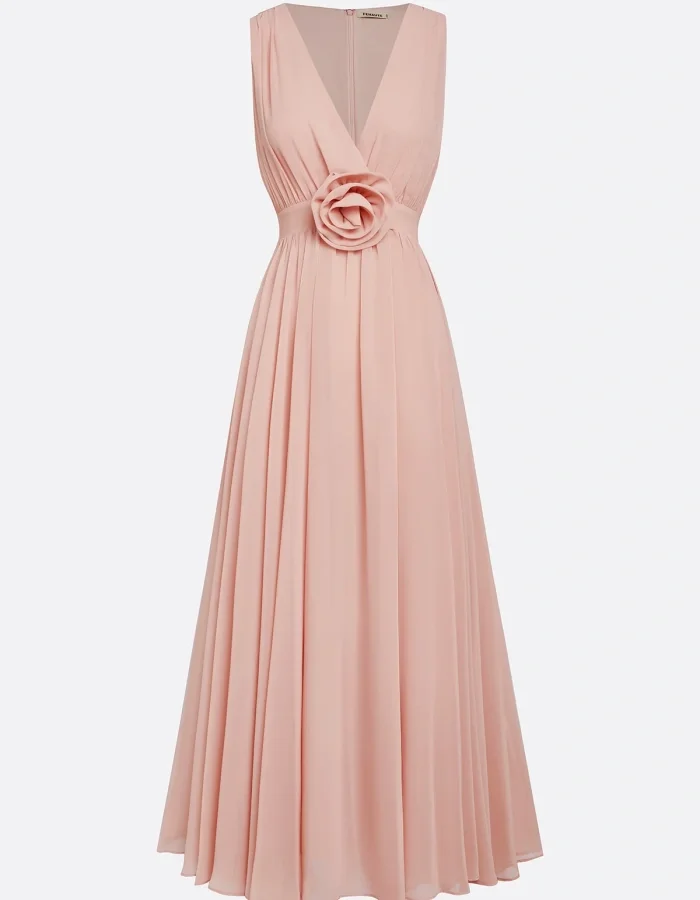 Lavenda - Elegant Chiffon Maxi Dress