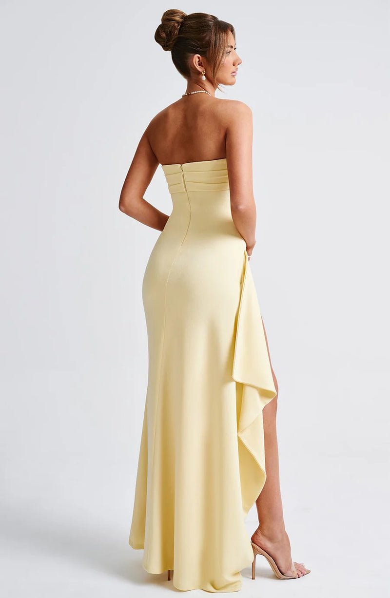 Zafira - Luxury Plum Maxi Dress