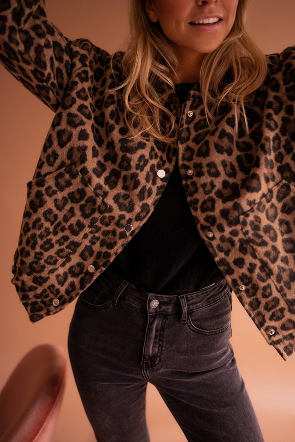Élodie | Elegant Leopard Jacket