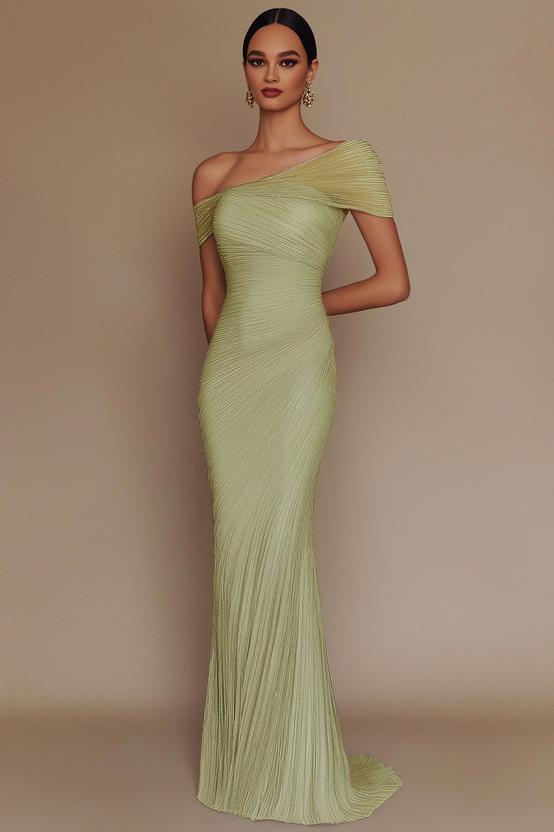 Nova - One Shoulder Glitter Dress