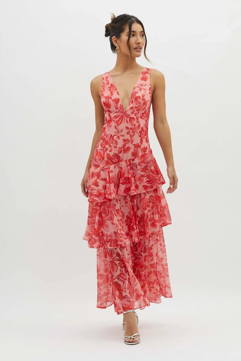 Dorotea - Luxe Floral Maxi Dress