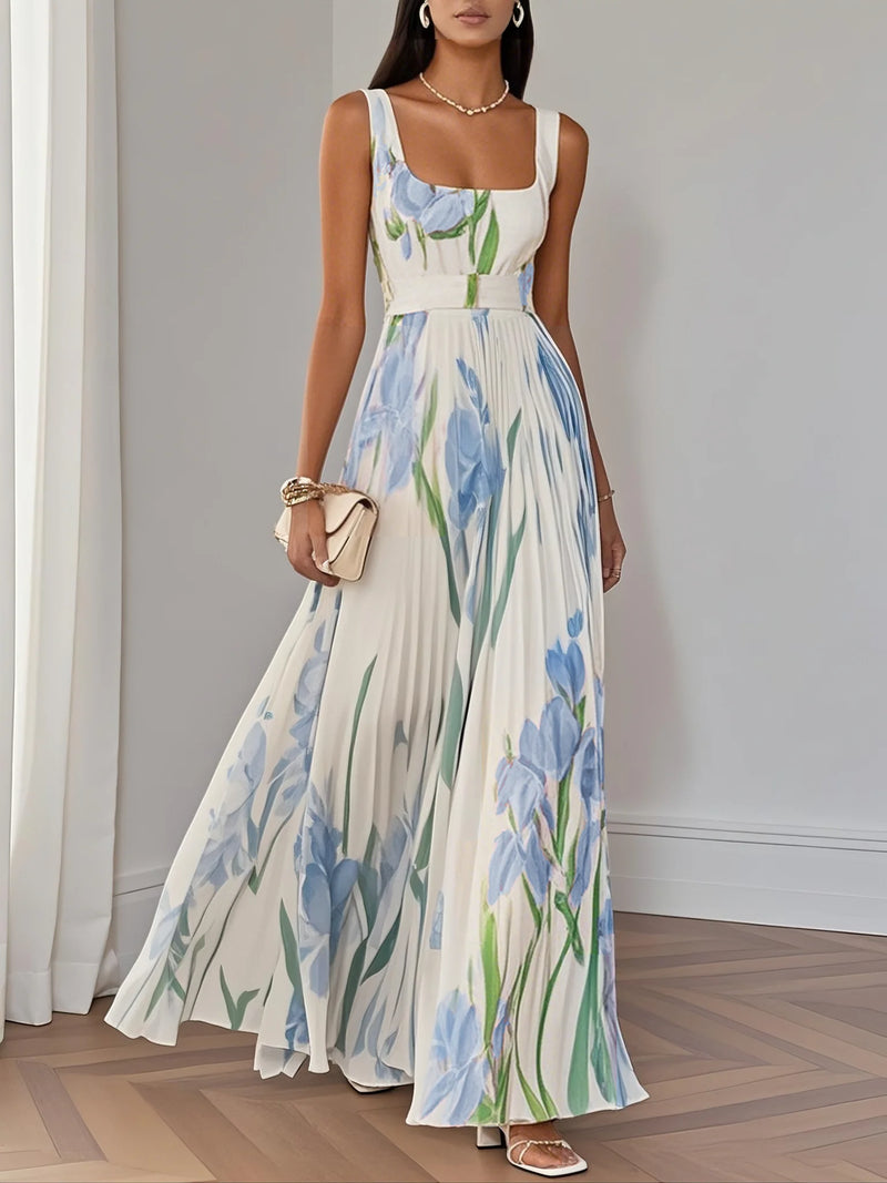 Raya - Chiffon Floral Sleeveless Dress