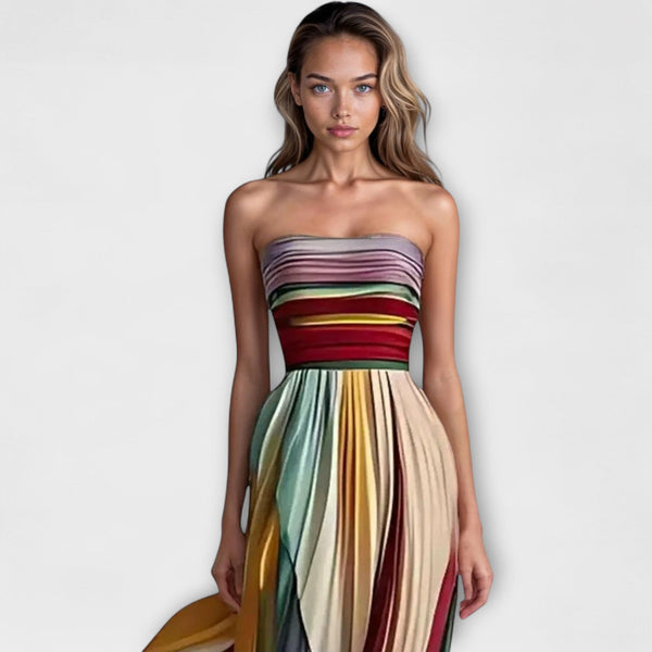 Céline - Colourful Sleeveless Maxi Dress
